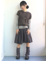 striped layer hoodie