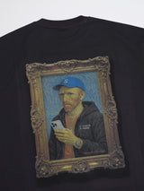 ヤングフォーティ ヴァン・ゴッホTシャツ - チャコール
