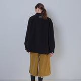 Black Corduroy Double Button Jacket