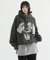 Smoking pigment overfit hoodie