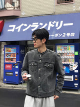 ドライウォッシングセットアップデニムジャケット