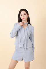SET V-neck Strap Jacket & Pants