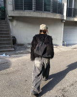 Twist fur jacket