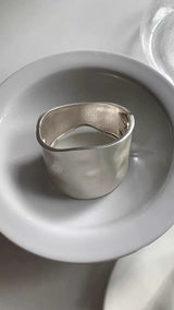 Matt big BOLD shape bangle