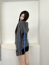 1536. Ribbon point sera knit cardi (3color)