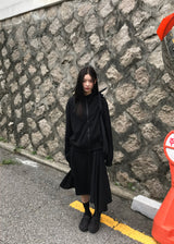 ハイネッククロップフーディージップアップ