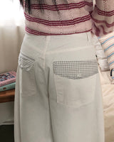 Lapu Check Pocket Wide Pants