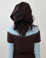 Wide Hole Button Beanie