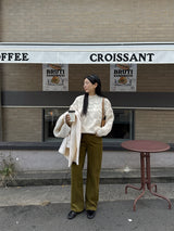 [MADE] ROIT ウール アルパカ ハンドメイド シアリング カラ コート