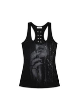 KY08-SEQUIN FACE SLEEVELESS(BLACK)