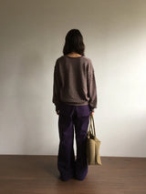 Cebu striped V-neck knit (2color)