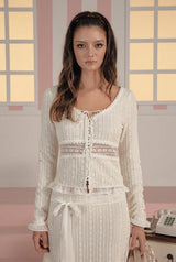Vanilla lace cardigan - ivory