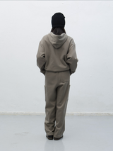 stitch cargo sweat pants - grey         