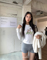 バンビスリムロングスリーブTシャツ