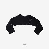ソラス ハート クロップ ニット