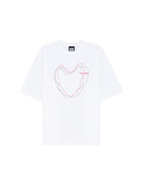 オーバーフィットラインドローイングTシャツ