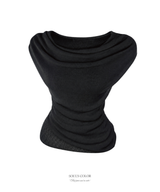 Grace lace drape knit top (2color)