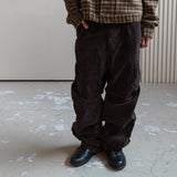 Built mild pants / Dark brown