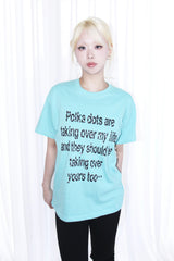 ドットレタリング半袖Tシャツ