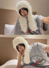 RABBIT FUR BEANIE