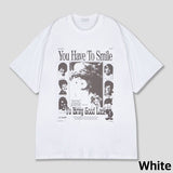 Happy picture printing short sleeve t-shirt