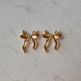 バレリーナリボンピアス - Gold Color