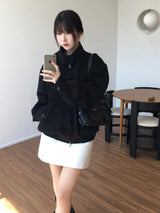 Rust Low-Rise Mini Skirt (2 colors)