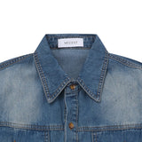 ALYTH ROLL UP DENIM SHIRT UNISEX (2Color)