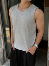 Cropped Ribbed Sleeveless