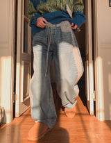 Moira Heavy Pile Denim Pants