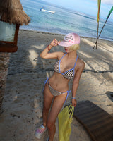 Honeymoon Stripe Color-Blocked Bikini