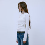 Double Layered Strap Top (IVORY)