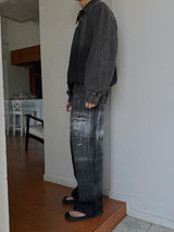 [Premium] Fiction Painting Crash Denim Pants