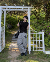 ルアンカーブドカーゴワイドパンツ