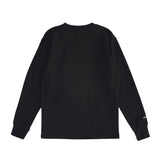 Point space embroidery LS tshirt(Black)