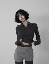 Cable Micro Knit Shorts
