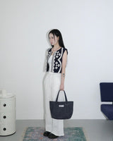 Dark denim mini tote bag