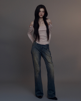 Sundown Rivet Straight - Fit Denim