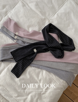 Cozy Warm Border Muffler Tie (4color)