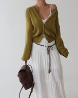 6-color cozy wool knit cardigan