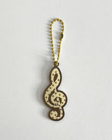 [made] Dot treble clef Keyring