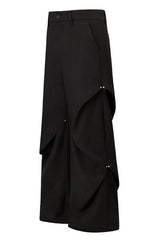 Wrinkled Loose Dress Pants