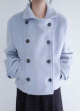 Powder double short coat (2color)