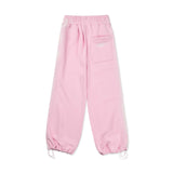 スモッグモチーフワイドストリングスウェットパンツ[Pink]