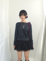 ribbon strap layer skirt
