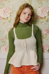 Ribbon Knit Bustier [Ivory]