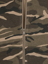 Camo Single Zip Hoodie
