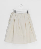 Hitch Flare Nylon Banding Midi Skirt