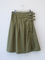 fancy buckle wrap skirt 