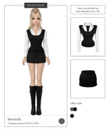 Nancy Layered Shirt Top (2color)